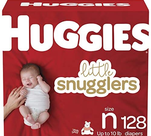 HUGGIES Newborn Diapers - Little Snugglers Disposable Baby Diapers, 128ct, Giant Pack