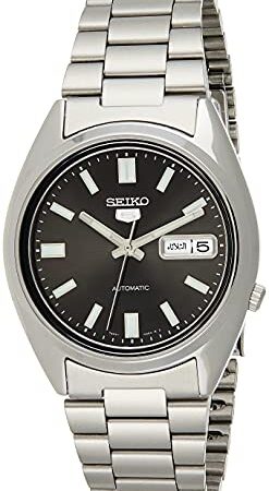 Seiko 5 Men's Stainless Steel Watch, Midnight, Mechanical,Self-Winding,Automatic Watch