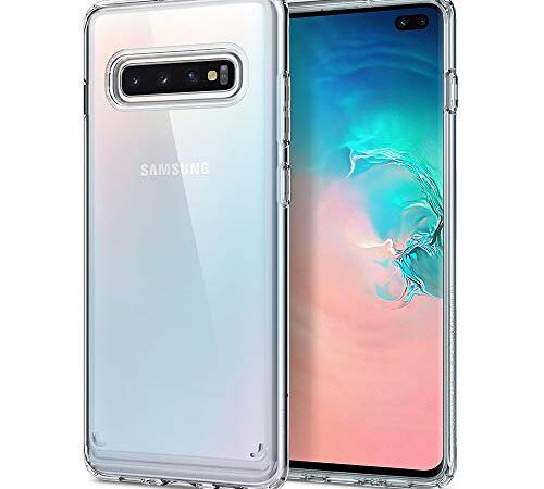 Spigen Ultra Hybrid Works with Samsung Galaxy S10 Plus Case (2019) - Crystal Clear