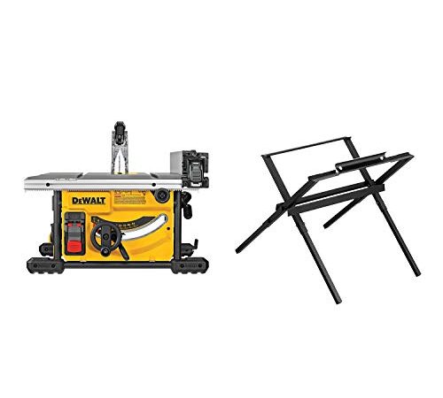 DEWALT DWE7485WS 8-1/4 in. Compact Jobsite Table Saw with Stand