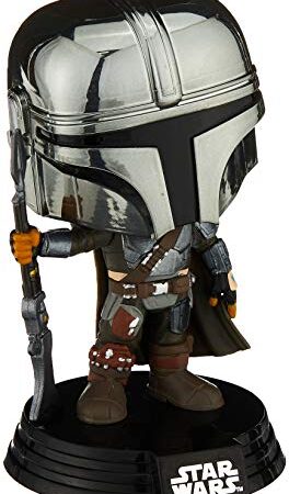 Funko Pop! Star Wars: The Mandalorian - Mandalorian (Chrome), Amazon Exclusive, Multicolor