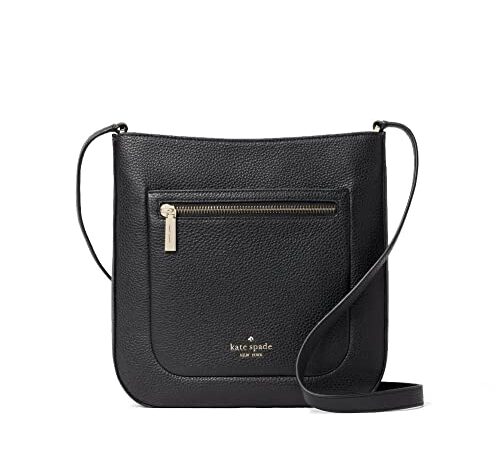 kate spade crossbody purse for women Leila top zip crossbody (Black)