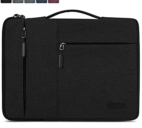 Laptop Sleeve 13-14 inch Waterproof Business Laptop case Compatible with 13 MacBook air pro case Notebook Protective Handbag Laptop Bag for Men Women Black