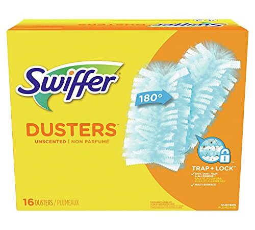 Swiffer 180 Dusters Refills For Multi Surface Cleaning, Disposable, Unscented, 16 Count