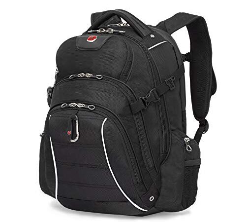 SWISSGEAR SWA9855 Carry-On Backpack with Waterproof Laptop/Tablet Section - Fits 15.6-Inch to 17.3-Inch Laptops in The Bag