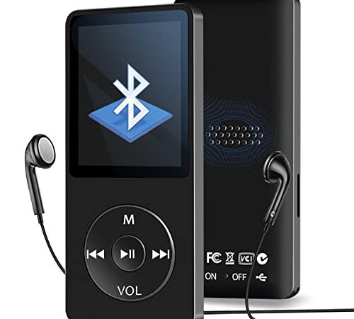 Bluetooth MP3/MP4 Players with 32GB TF Card, Portable MP3 Music Player with Speaker, MP4 Video Player for Kids, Economic Media Player Adapter with FM Radio, Recording, etc Multiple Function