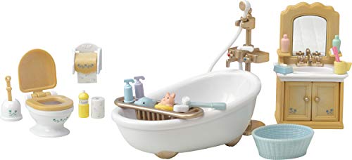 Calico Critters, Country Bathroom Toy Dollhouse Furniture and Accessories Set (CF1748)