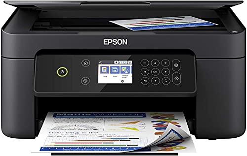 Epson Expression Home XP-4105 Wireless All-in-One Color Inkjet Printer, Black - Print Copy Scan - 10 ppm, 5760 x 1440 dpi, 2.4" Color LCD, Hi-Speed USB, Auto 2-Sided Printing, Voice Activated