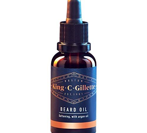 King C. Gillette Beard Oil, Infused with Argan, Jojoba, Avocado, Macadamia Seed and Almond Oils, 30 mL