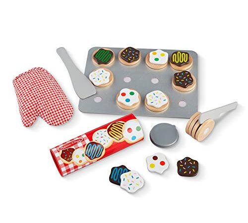 Melissa & Doug Slice and Bake Wooden Cookie Play Food Set