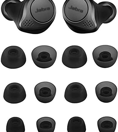 ALXCD Ear Tips for Jabra Elite 65t Headphone, 6 Pairs Replacement Silicone Earbud Tips Small Size, Fit for Jabra Elite Active 65t, S/M/L