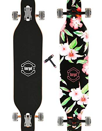 Amrgot Longboards Skateboards 42 inches Complete Drop Down Through Deck Crusier Pr Speed (2)