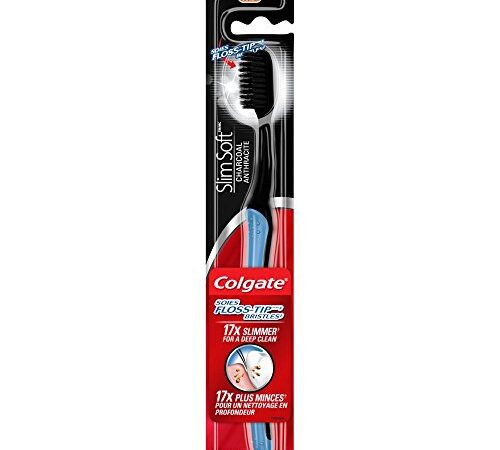 Colgate Slim Soft Charcoal Compact Head Toothbrush, Soft, 1 Count