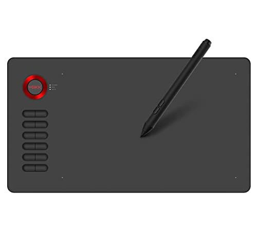 Drawing Tablet,VEIKK A15 10x6 Inch Graphic Tablet,12 Shortcut Keys, with 8192 Levels Pen Drawing Pad for Drawing and Remote Work