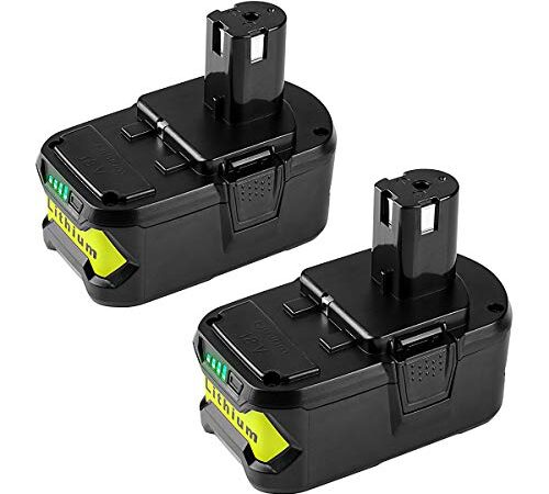 Energup 2Pack 6000mAh Replacement 18V Ryobi Battery for Ryobi 18V Batteries Cordless Tool P102 P103 P104 P105 P107 P108 P109 P122 Ryobi ONE+ Ryobi 18v Lithium Batteries