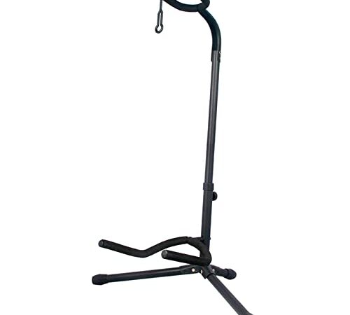 GLEAM Guitar Stand - Adjustable Fit Electric, Classical Guitars and Bass, Guitar Accessories, Folding Guitar Stand (CG-4)