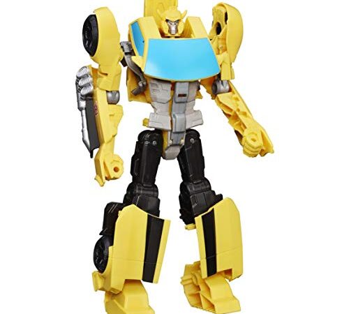 Transformers Toys Heroic Bumblebee Action Figure - Timeless Large-Scale Figure, Changes into Yellow Toy Car - Toys for Kids 6 and Up, 11-inch