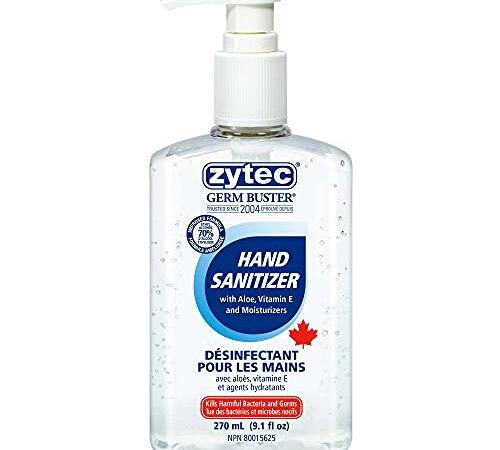 zytec Germ Buster Hand Sanitizer with Aloe (Clear Gel), 275ml