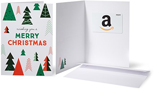 Amazon.ca Gift Card for any amount in a Greeting Card (Christmas Tree Design)