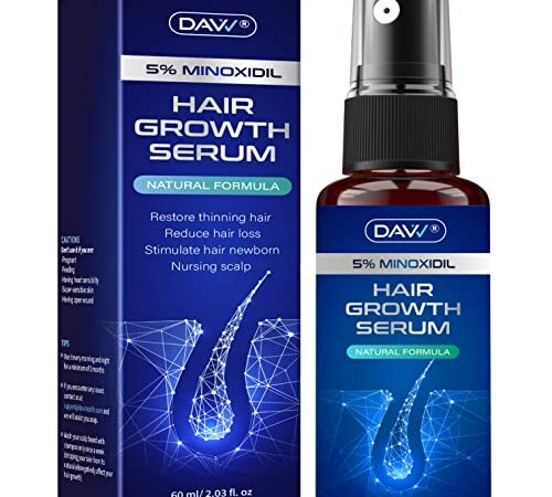 Davv Hair Serum with Biotin Hair Oil Hair Treatment for Men and Repairs Damaged Hair Makes hair Thicker and Stronger 60 mL