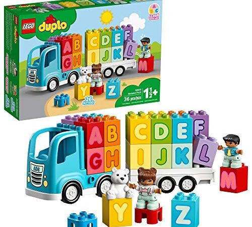 Lego Duplo My First Alphabet Truck 10915 ABC Letters Learning Toy for Toddlers, Fun Kids’ Educational Building Toy, New 2020 (36 Pieces)