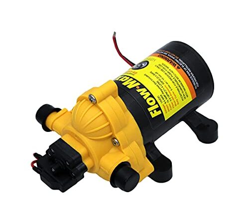 Max-Flow Flow Max DS-01230-D2 12V 3.3 GPM Water Pump, Yellow and Black, 689052