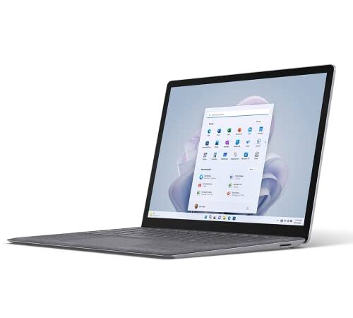 Microsoft Surface Laptop 5 (2022): 13" Touchscreen (Intel® Core i5/8GB RAM/256GB SSD) Platinum - English