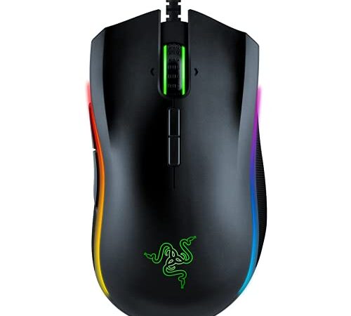 Razer Mamba Elite Wired Gaming Mouse: 16,000 DPI Optical Sensor - Chroma RGB Lighting - 9 Programmable Buttons - Mechanical Switches