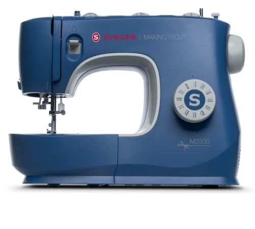 SINGER | M3330 Making The Cut Sewing Machine with 97 Stitch Applications, Metal Frame, & Needle Threader - Sewing Made Easy