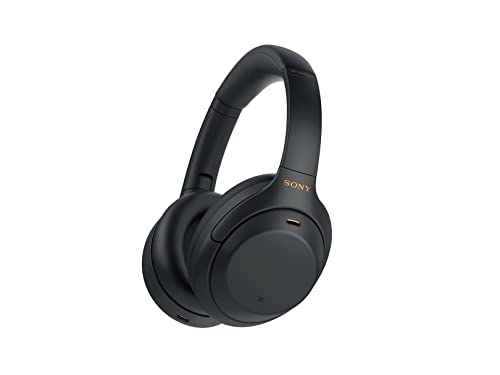 Sony WH-1000XM4 Wireless Industry Leading Noise Canceling Overhead Headphones with Mic for Phone-Call and Alexa Voice Control, Black