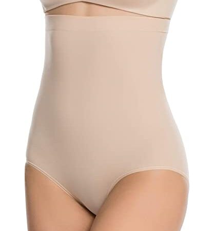 SPANX Women's Higher Power Panties, Soft Nude, Medium