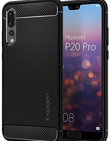 Spigen Rugged Armor Works with Huawei P20 Pro Case (2018) - Black