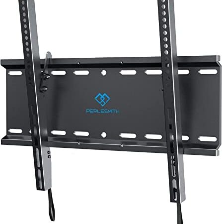 Tilting TV Wall Mount Bracket Low Profile for Most 23-60 Inch LED, LCD, OLED, QLED, 4K Flat Screen TVs up to 115lbs with VESA 400x400mm by PERLESMITH