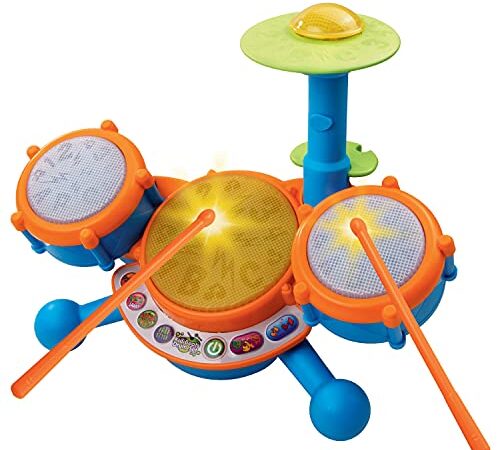 VTech KidiBeats Drum Set (Frustration Free Packaging) , Orange