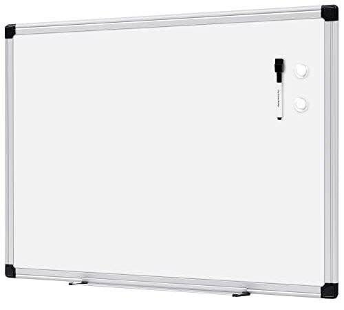 Amazon Basics Magnetic Framed Dry Erase White Board, 18 x 24 Inch