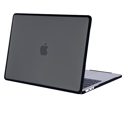 BlueSwan Compatible with MacBook Pro 13 inch Case 2022-2017 A2338 M2/M1 A2289 A2251 A2159 A1989 A1706 A1708, Anti-Cracking and Anti-Fingerprint Hard Shell Case, Soft TPU Bumper + PC, Frosted Black