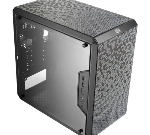 Cooler Master MasterBox Q300L Micro-ATX Tower with Magnetic Design Dust Filter, Transparent Acrylic Side Panel, Adjustable I/O & Fully Ventilated Airflow, Black (MCB-Q300L-KANN-S00)