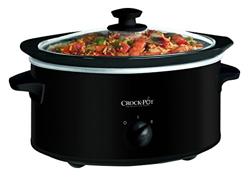 Crock-Pot 3730-B Oval Manual Slow Cooker, 3 quart, Black