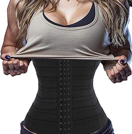 Gotoly Women Waist Trainer Corset Tummy Control Shapewear Slimming Girdle Cincher Body Shaper Black