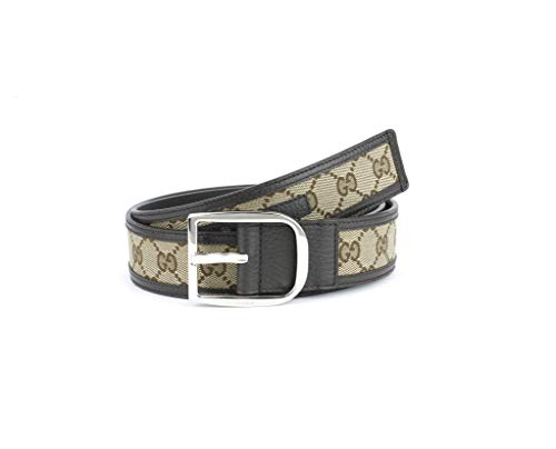 Gucci Original GG Canvas with Leather Belt, Brown/beige (38-40 US / 100 UK)