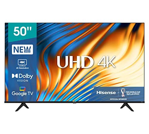 Hisense 50A68H - 50 inch Smart Ultra HD 4K Dolby Vision HDR10 Google TV with Bluetooth, Voice Remote (Canada Model) 2022