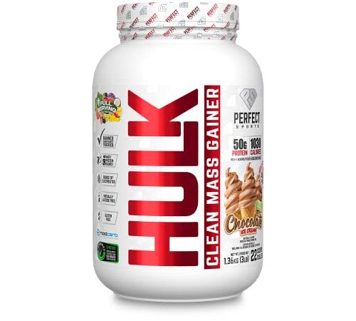 HULK - Clean Mass Gainer (Chocolate Ice Cream, 3lb)