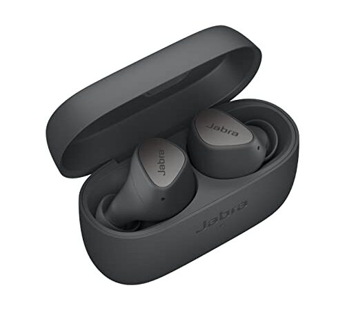 Jabra Elite 3 in Ear Wireless Bluetooth Earbuds – Noise Isolating True Wireless Buds with 4 Built-in Microphones for Clear Calls, Rich Bass, Customizable Sound, and Mono Mode - Dark Grey