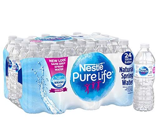 Nestle Pure Life 100% Natural Spring Water 24 Count, 500ml