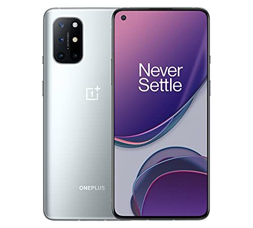 OnePlus 8T Lunar Silver, 5G Unlocked Android Smartphone, 256GB Storage + 12GB RAM, 120Hz Fluid Display, Quad Camera