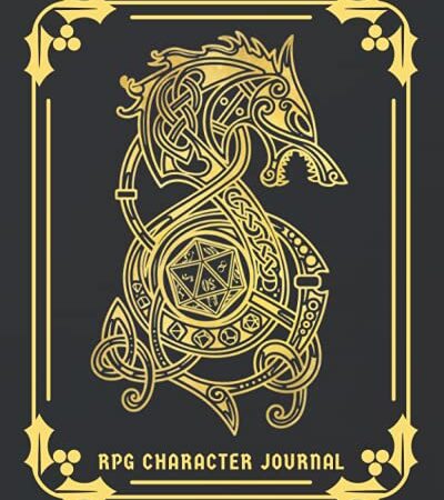 RPG Character Journal: DnD DM Notebook With 50 Character Sheets and 100 Mixed Pages (Lined, Graph, Hex & Blank)For Role Playing Fantasy Games Campaign Adventure Planner To Create RPG Terrain Maps & Characters, Track 5e Gameplay, Plans, Spells & More