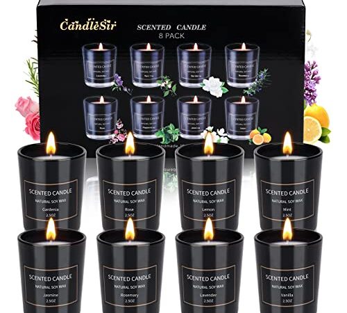 Scented Candles Gift Set 8 Pack 2.5 Oz,Mom Gifts Scented Candles Gifts for Women Aromatherapy Candle Candles Perfect for Christmas,Valentine's Day, Birthday