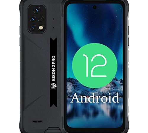 UMIDIGI Rugged Unlocked Cell Phones Canada, BISON 2 PRO 8G+256GB, Rugged Smartphone with IP68 & IP69K, 6150mAh Mobile Phone, Android 12, NFC, 6.5" FHD, 48MP AI Triple Camera, Dual 4G, 18W, Type-C, GPS