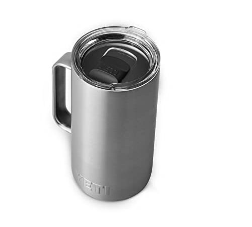 YETI Rambler 24 oz Mug, Vacuum Insulated, Stainless Steel with MagSlider Lid, Stainless