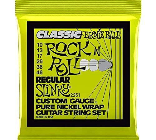 Ernie Ball 2251 Classic Pure Nickel Regular Slinky String Set (10-46)